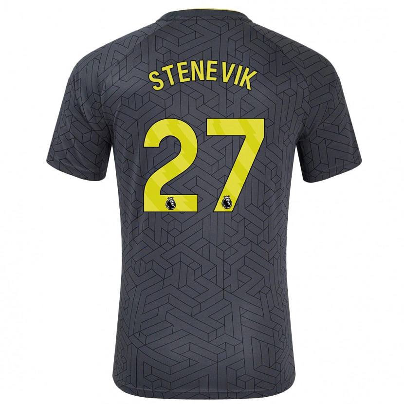 Danxen Heren Elise Stenevik #27 Zwart Geel Uitshirt Uittenue 2024/25 T-Shirt