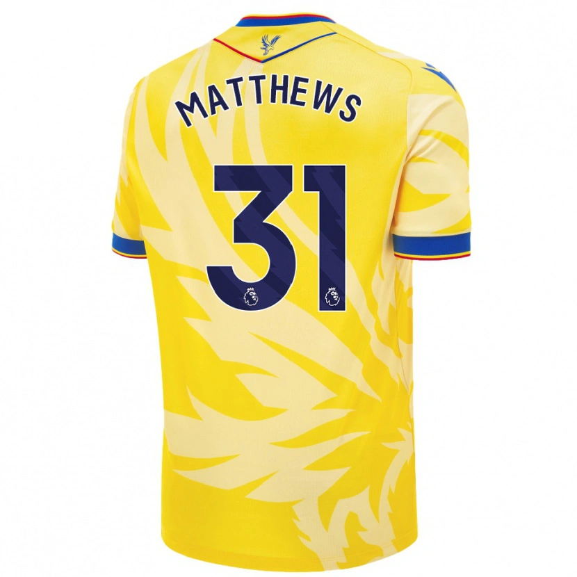 Danxen Heren Remi Matthews #31 Geel Uitshirt Uittenue 2024/25 T-Shirt