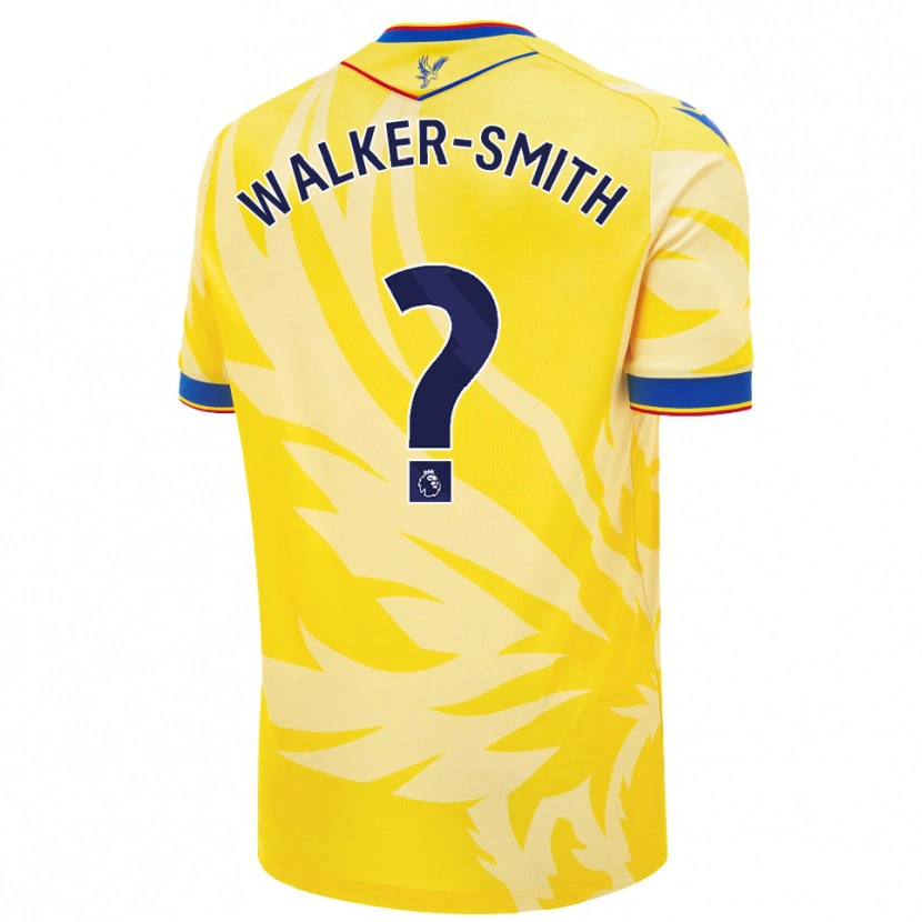 Danxen Heren Charlie Walker-Smith #0 Geel Uitshirt Uittenue 2024/25 T-Shirt