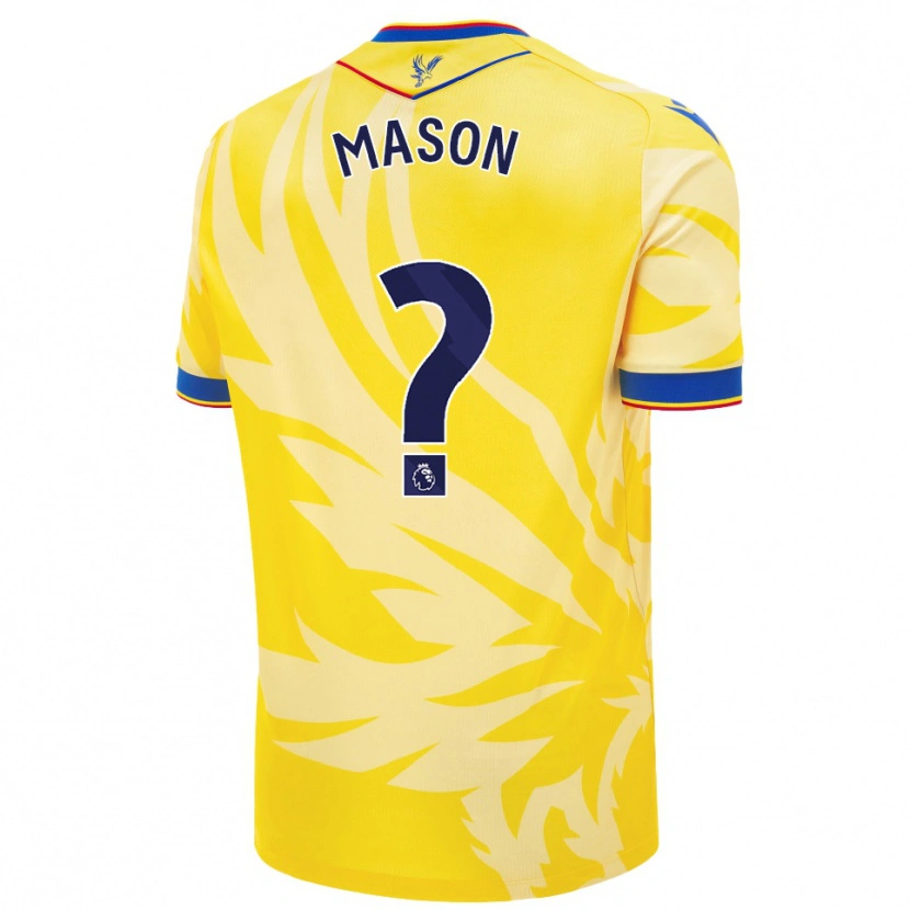 Danxen Heren Jack Mason #0 Geel Uitshirt Uittenue 2024/25 T-Shirt