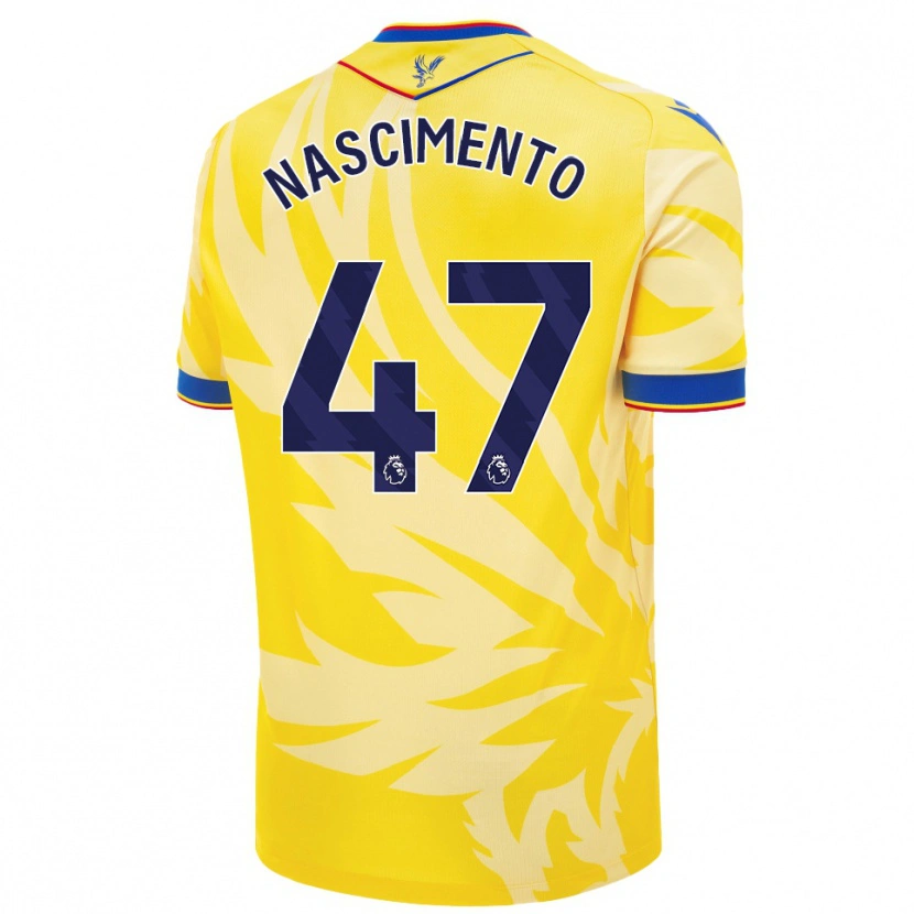 Danxen Heren Adler Nascimento #47 Geel Uitshirt Uittenue 2024/25 T-Shirt