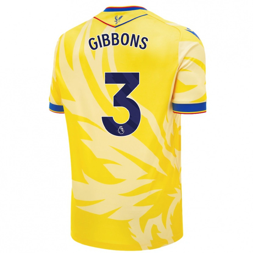 Danxen Heren Felicity Gibbons #3 Geel Uitshirt Uittenue 2024/25 T-Shirt