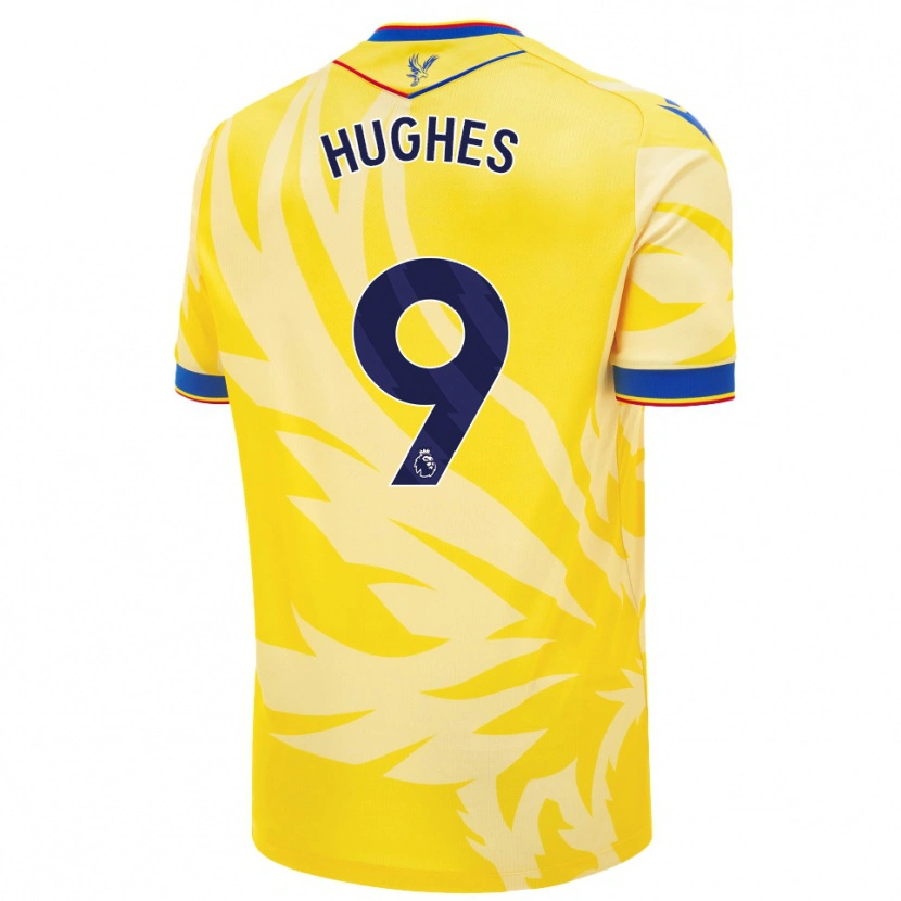 Danxen Heren Elise Hughes #9 Geel Uitshirt Uittenue 2024/25 T-Shirt