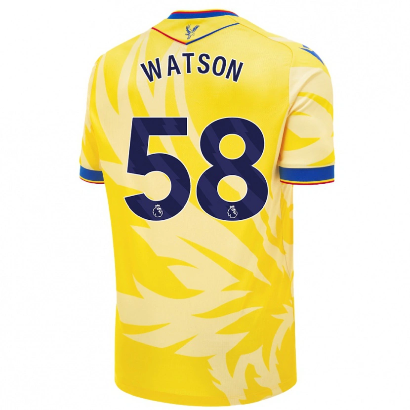 Danxen Heren Noah Watson #58 Geel Uitshirt Uittenue 2024/25 T-Shirt