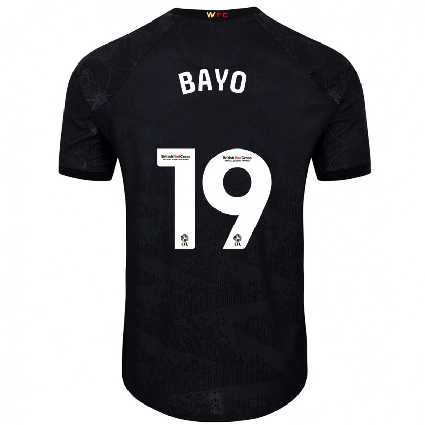 Danxen Heren Vakoun Bayo #19 Zwart Wit Uitshirt Uittenue 2024/25 T-Shirt