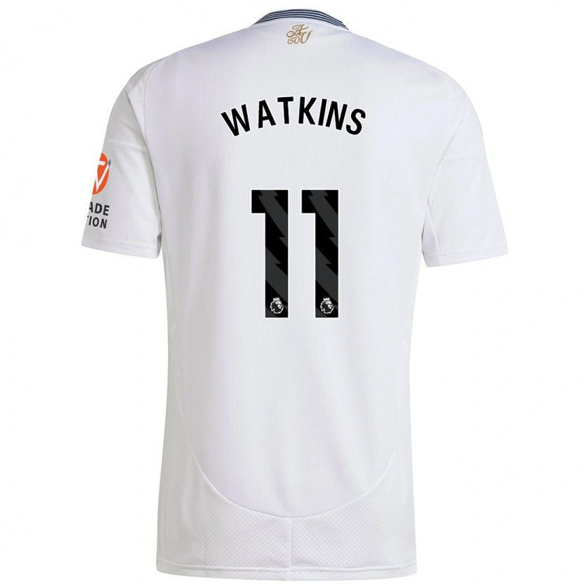 Danxen Heren Ollie Watkins #11 Wit Uitshirt Uittenue 2024/25 T-Shirt