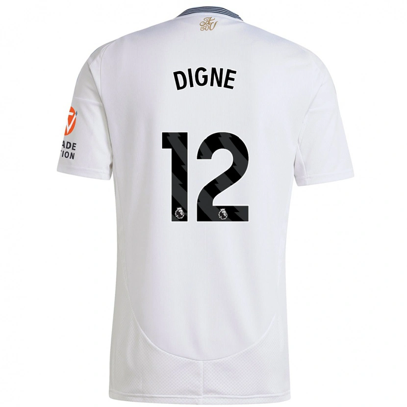 Danxen Heren Lucas Digne #12 Wit Uitshirt Uittenue 2024/25 T-Shirt