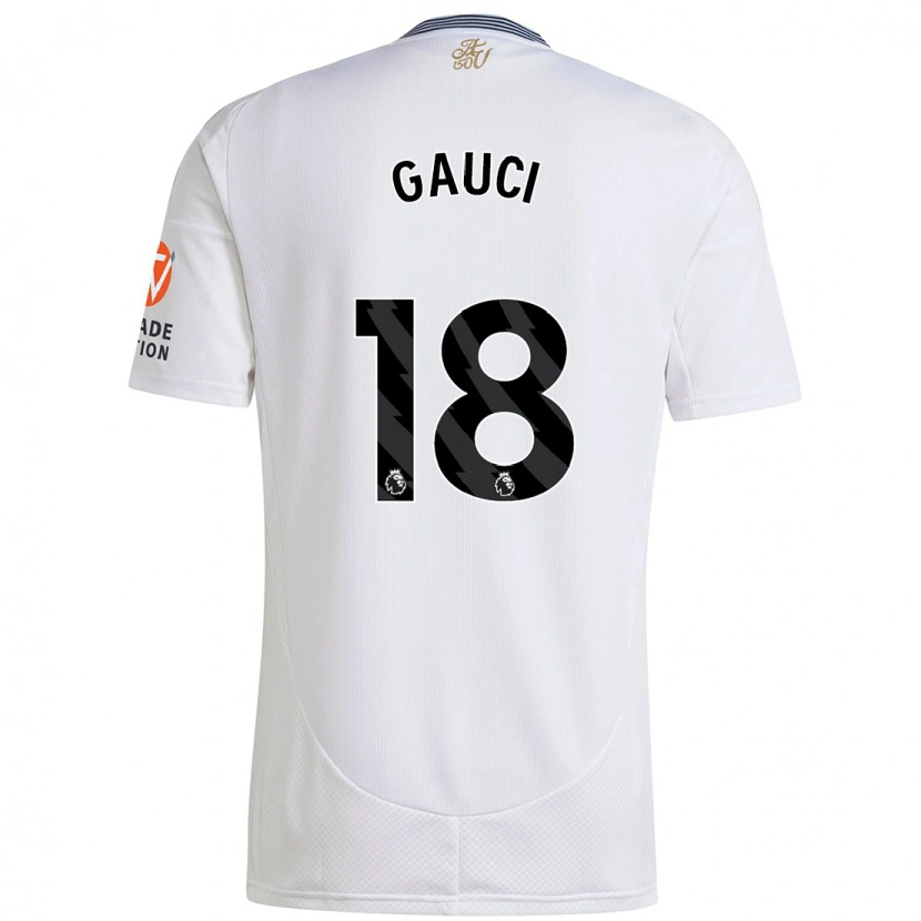 Danxen Heren Joe Gauci #18 Wit Uitshirt Uittenue 2024/25 T-Shirt