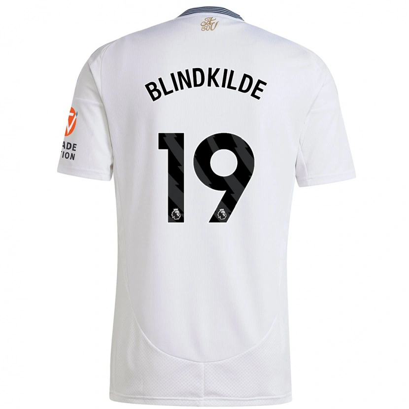 Danxen Heren Laura Blindkilde #19 Wit Uitshirt Uittenue 2024/25 T-Shirt