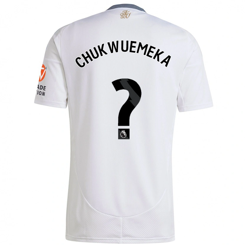 Danxen Heren Caleb Chukwuemeka #0 Wit Uitshirt Uittenue 2024/25 T-Shirt