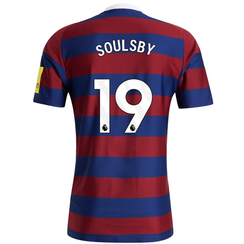 Danxen Heren Anna Soulsby #19 Bordeauxrood Marineblauw Uitshirt Uittenue 2024/25 T-Shirt