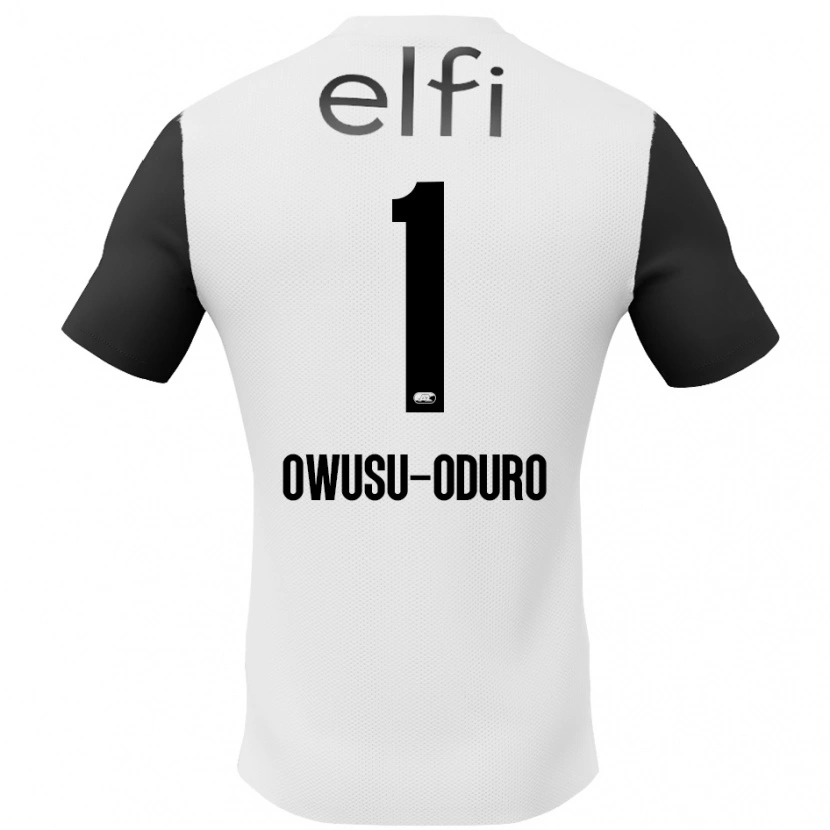 Danxen Heren Rome Jayden Owusu-Oduro #1 Wit Zwart Uitshirt Uittenue 2024/25 T-Shirt