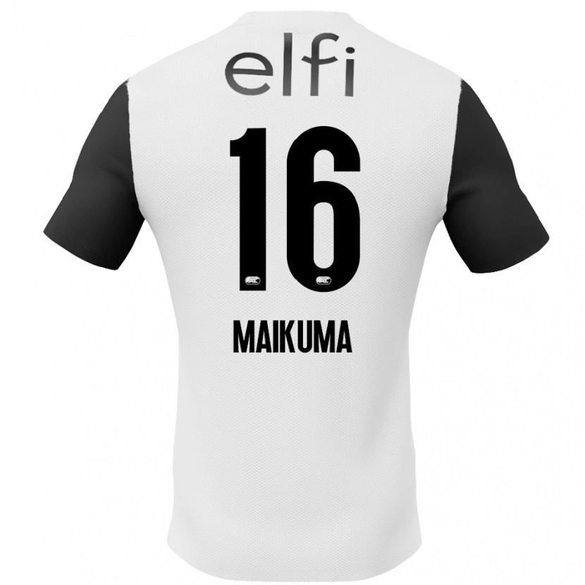 Danxen Heren Seiya Maikuma #16 Wit Zwart Uitshirt Uittenue 2024/25 T-Shirt