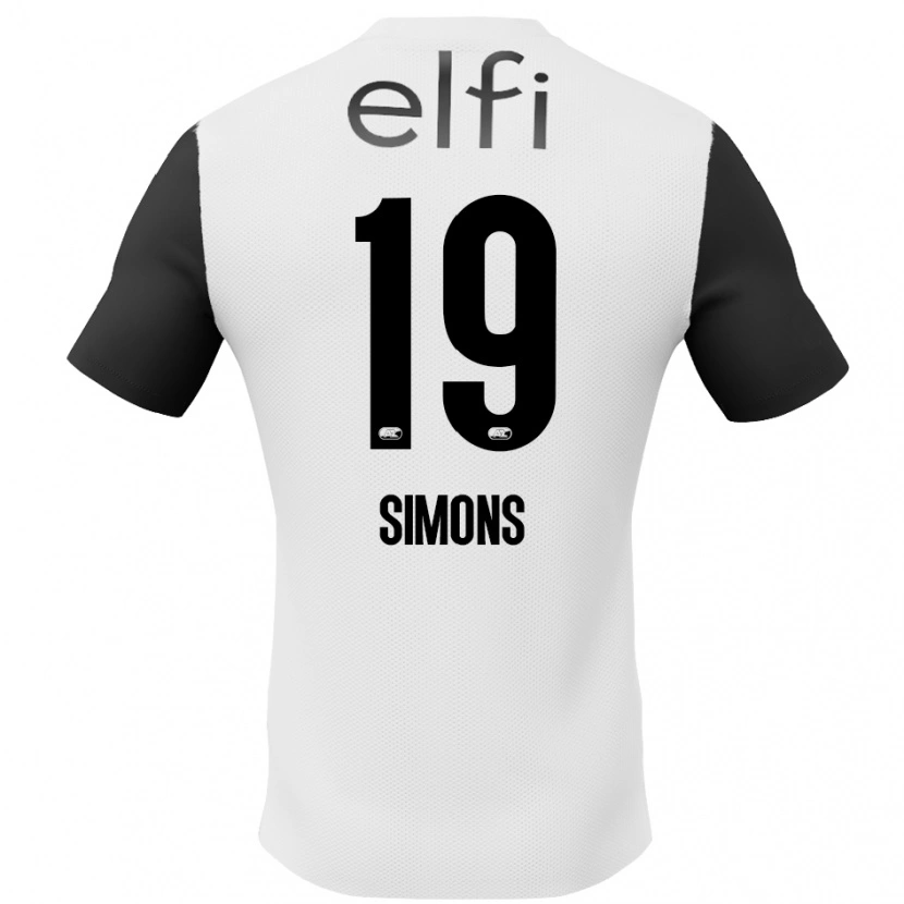 Danxen Heren Saviola Simons #19 Wit Zwart Uitshirt Uittenue 2024/25 T-Shirt