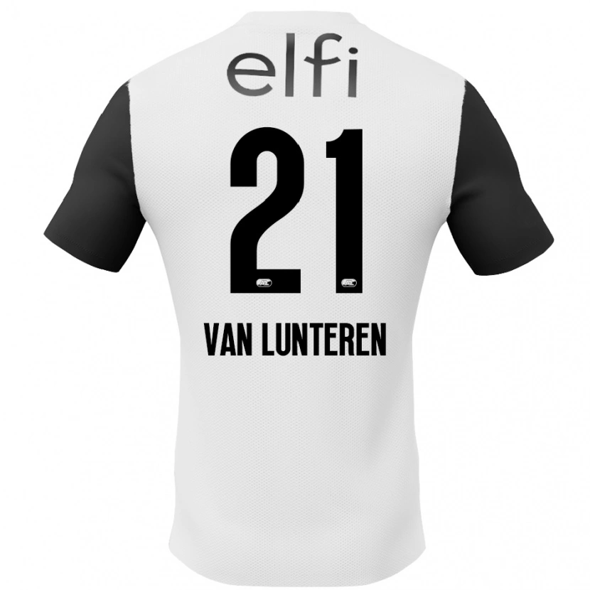 Danxen Heren Desiree Van Lunteren #21 Wit Zwart Uitshirt Uittenue 2024/25 T-Shirt