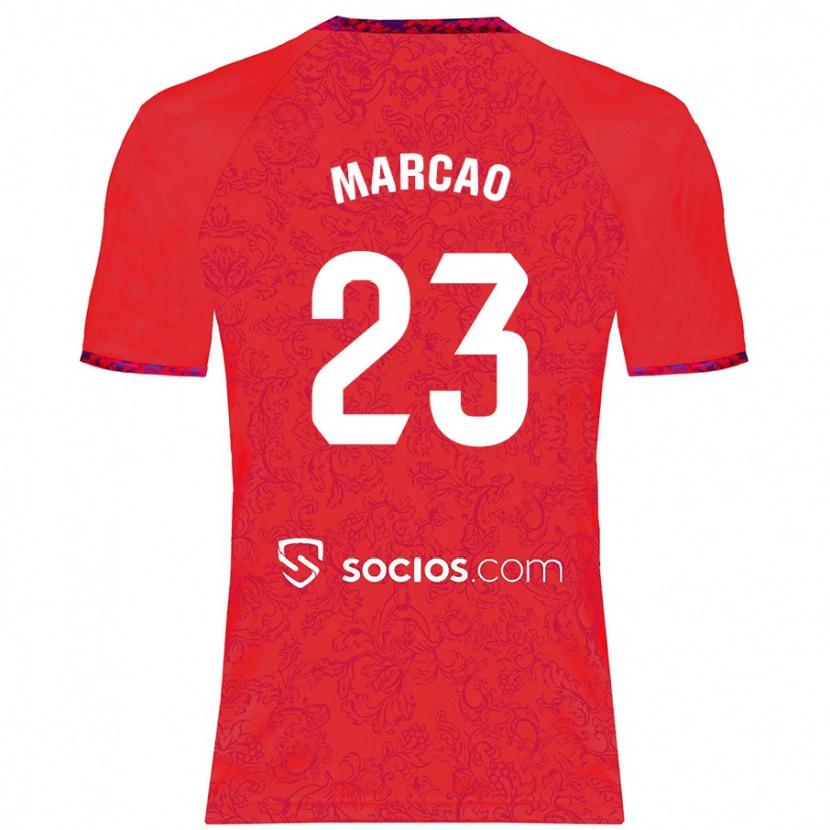 Danxen Heren Marcão #23 Rood Uitshirt Uittenue 2024/25 T-Shirt