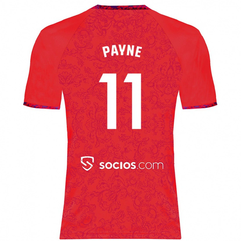 Danxen Heren Antionette Oyedupe Toni Payne #11 Rood Uitshirt Uittenue 2024/25 T-Shirt