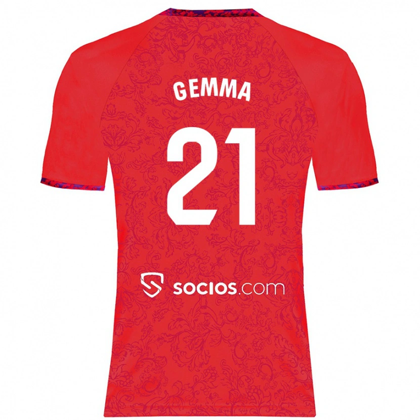 Danxen Heren Gemma Gili Giner #21 Rood Uitshirt Uittenue 2024/25 T-Shirt