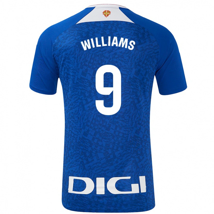 Danxen Heren Iñaki Williams #9 Koningsblauw Uitshirt Uittenue 2024/25 T-Shirt