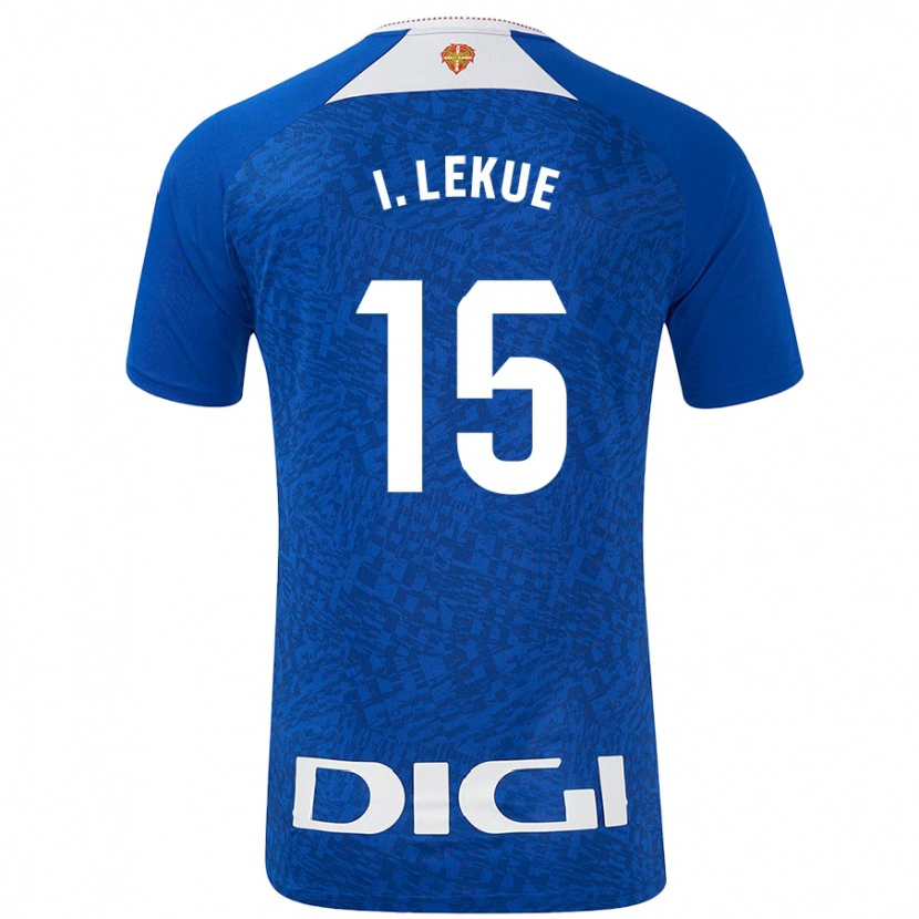 Danxen Heren Iñigo Lekue #15 Koningsblauw Uitshirt Uittenue 2024/25 T-Shirt