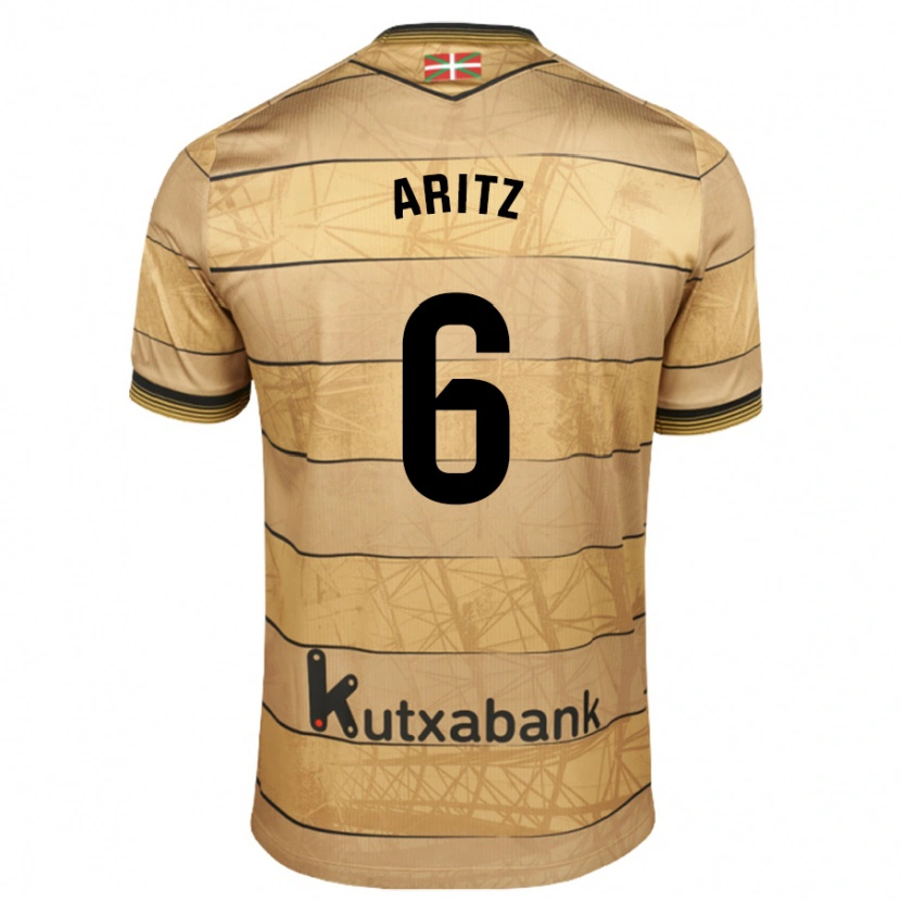 Danxen Heren Aritz Elustondo #6 Bruin Uitshirt Uittenue 2024/25 T-Shirt