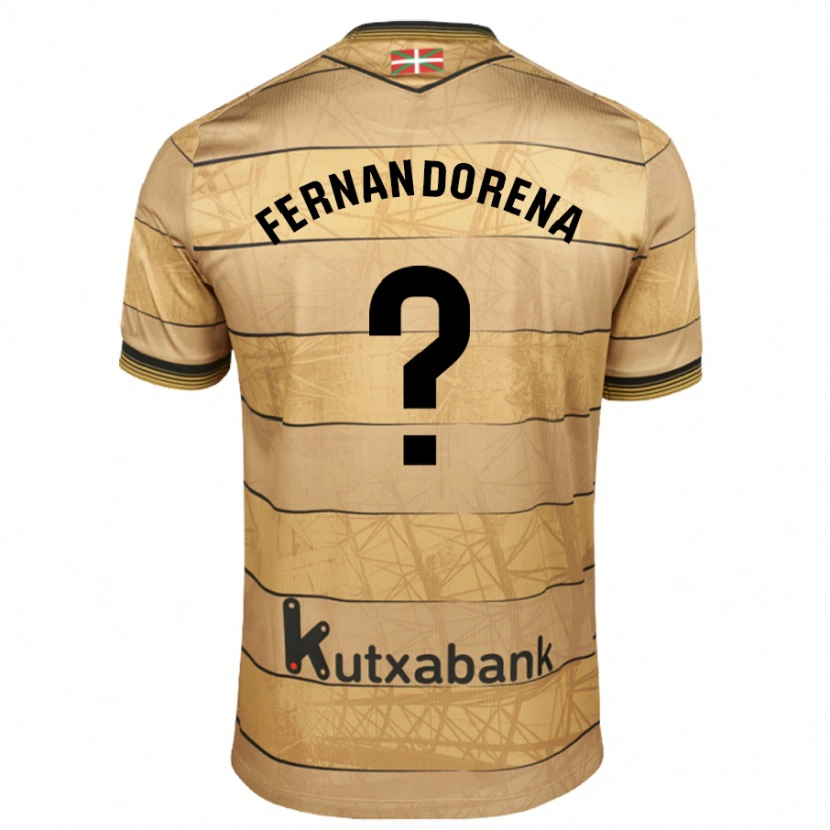 Danxen Heren Alex Fernandorena #0 Bruin Uitshirt Uittenue 2024/25 T-Shirt