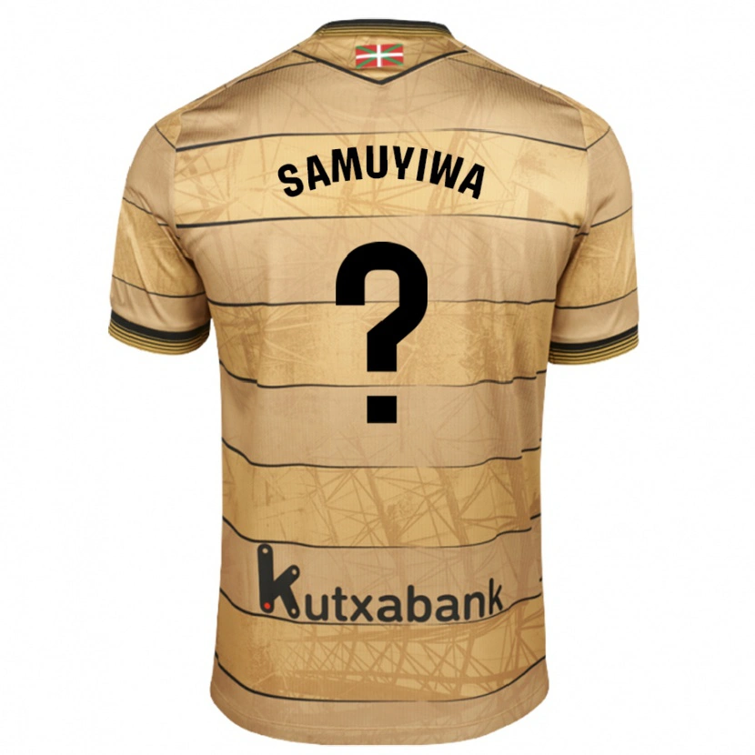 Danxen Heren Santino Samuyiwa #0 Bruin Uitshirt Uittenue 2024/25 T-Shirt