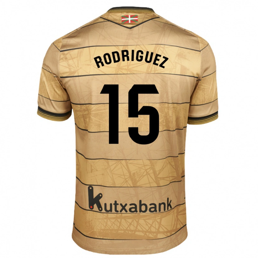 Danxen Heren Peru Rodríguez #15 Bruin Uitshirt Uittenue 2024/25 T-Shirt