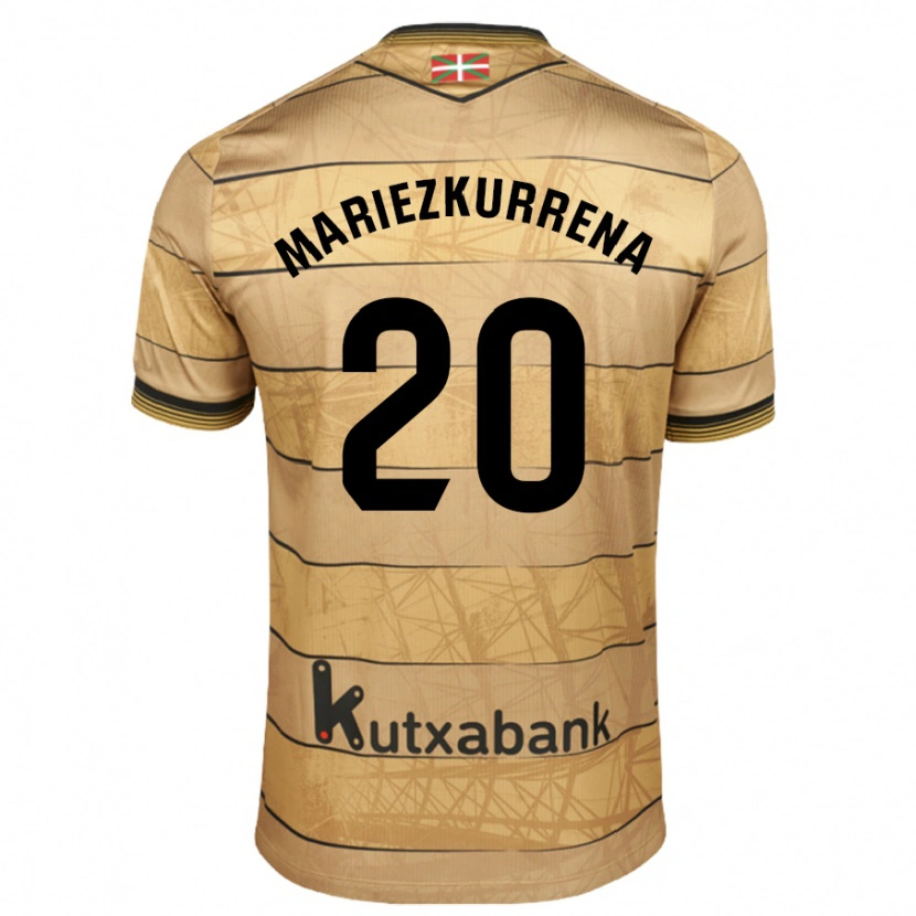 Danxen Heren Arkaitz Mariezkurrena #20 Bruin Uitshirt Uittenue 2024/25 T-Shirt