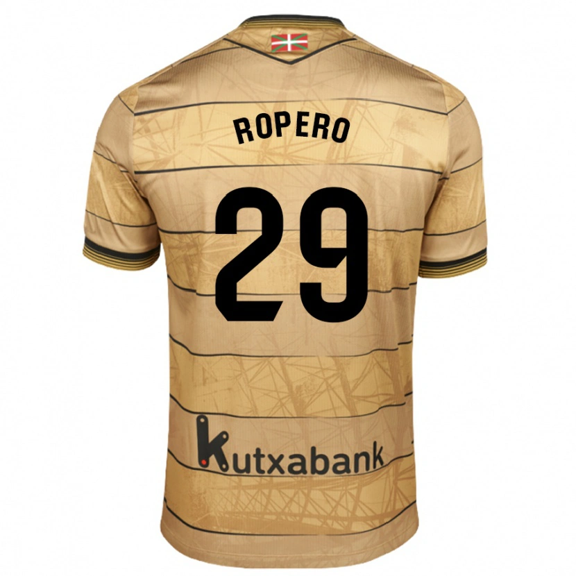 Danxen Heren Iker Ropero #29 Bruin Uitshirt Uittenue 2024/25 T-Shirt