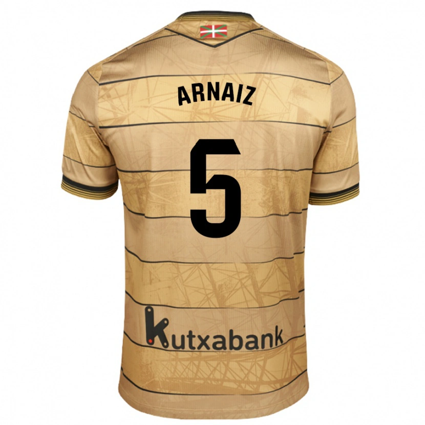 Danxen Heren Iris Arnaiz #5 Bruin Uitshirt Uittenue 2024/25 T-Shirt