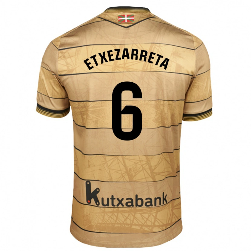 Danxen Heren Ane Etxezarreta #6 Bruin Uitshirt Uittenue 2024/25 T-Shirt