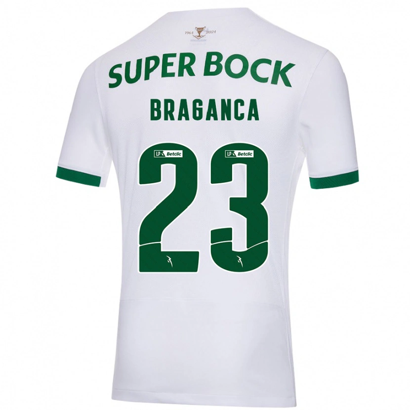 Danxen Heren Daniel Bragança #23 Wit Groen Uitshirt Uittenue 2024/25 T-Shirt