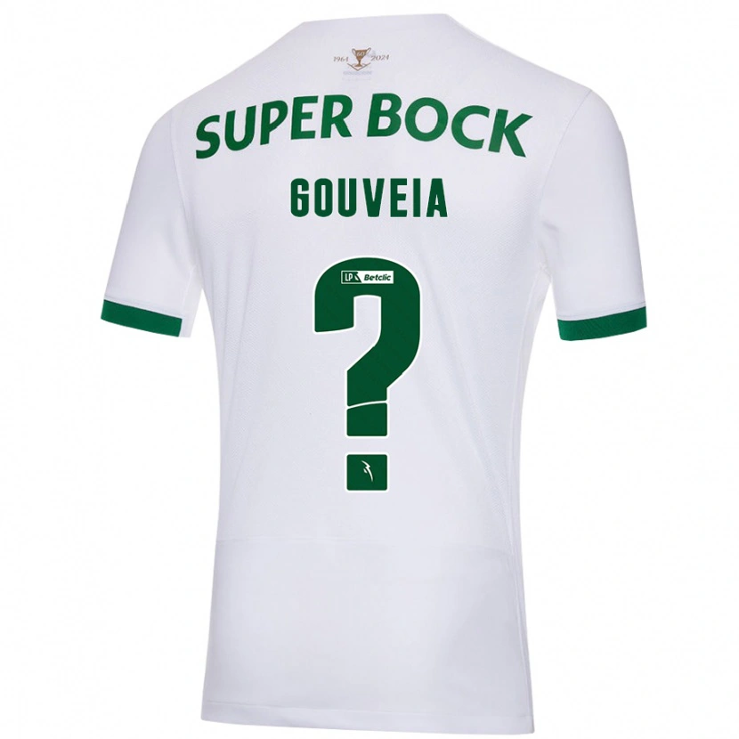 Danxen Heren Miguel Gouveia #0 Wit Groen Uitshirt Uittenue 2024/25 T-Shirt