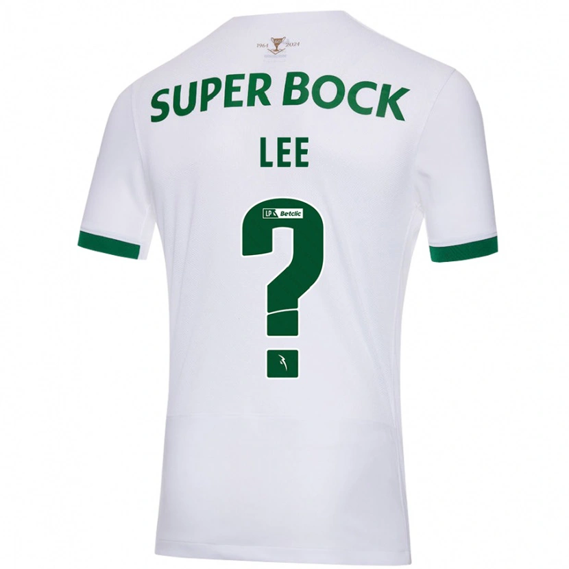 Danxen Heren Afonso Lee #0 Wit Groen Uitshirt Uittenue 2024/25 T-Shirt