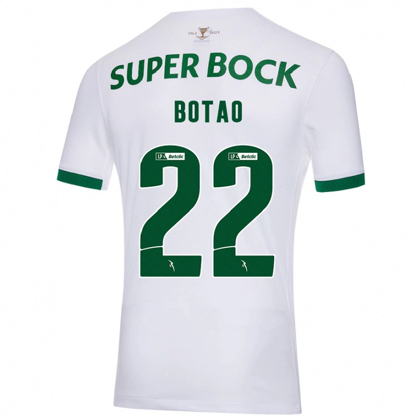 Danxen Heren Martim Botão #22 Wit Groen Uitshirt Uittenue 2024/25 T-Shirt