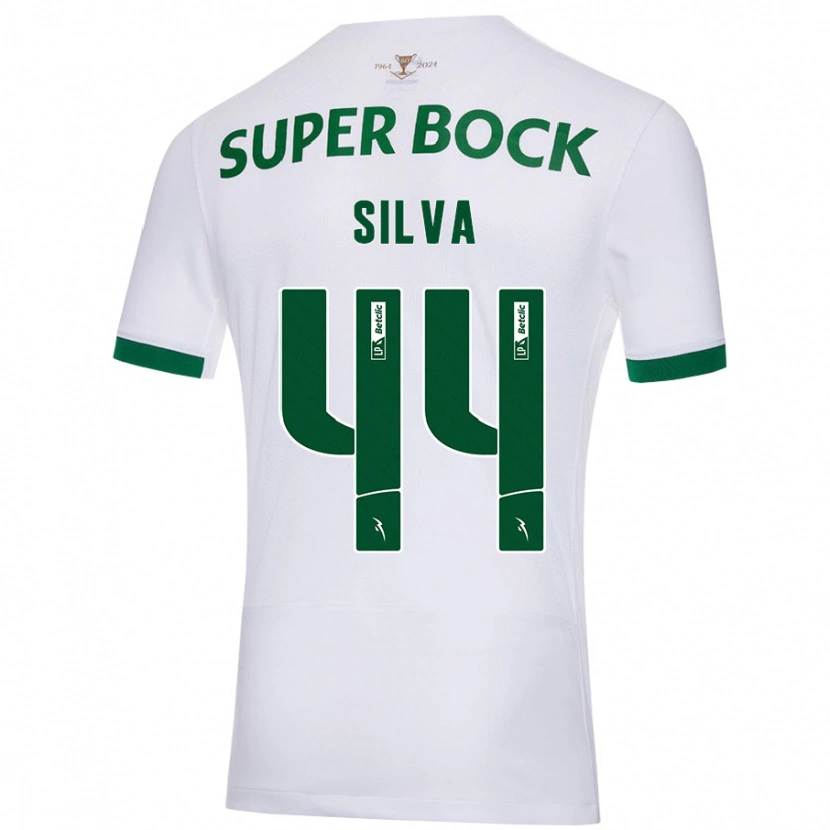 Danxen Heren Pedro Silva #44 Wit Groen Uitshirt Uittenue 2024/25 T-Shirt