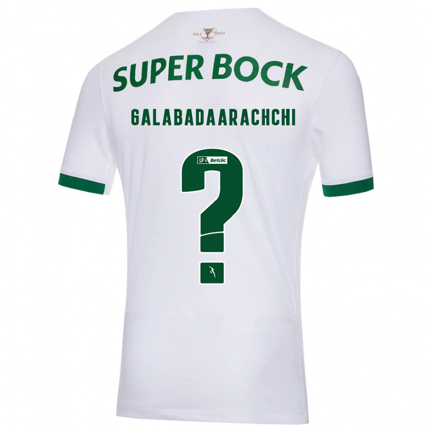 Danxen Heren Jacynta Galabadaarachchi #0 Wit Groen Uitshirt Uittenue 2024/25 T-Shirt