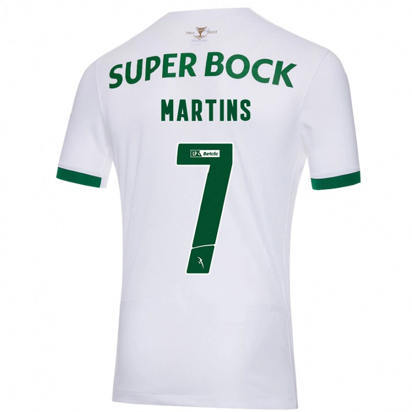 Danxen Heren Joana Martins #7 Wit Groen Uitshirt Uittenue 2024/25 T-Shirt