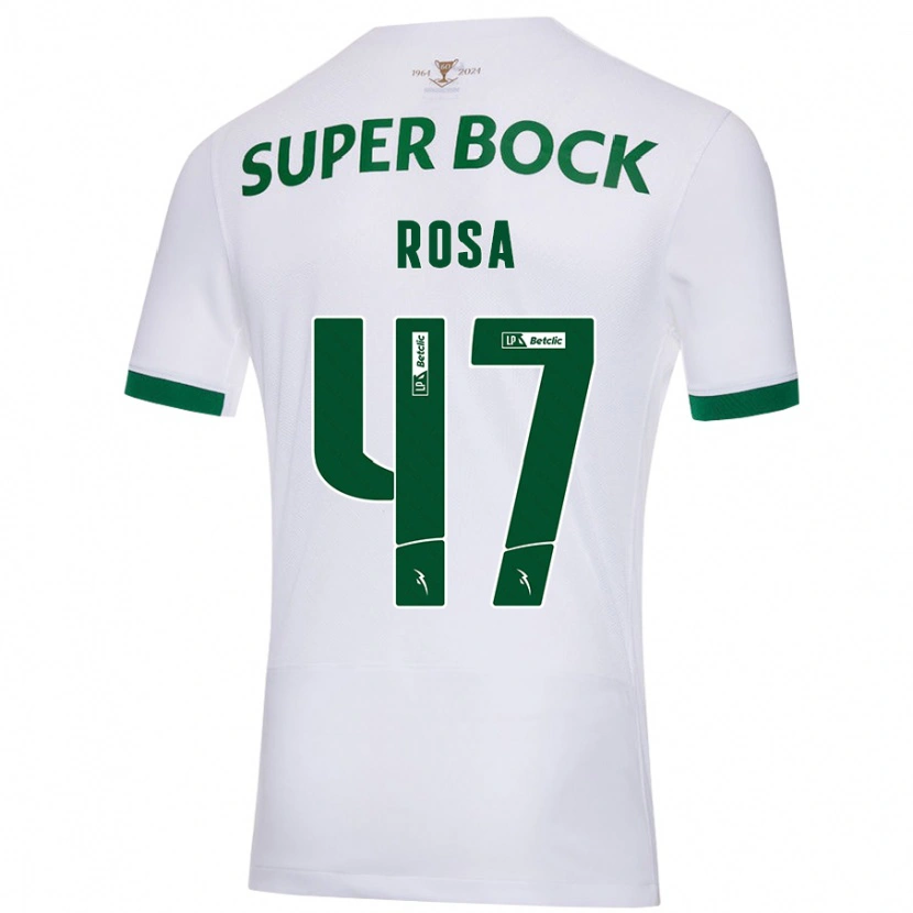 Danxen Heren Mariana Rosa #47 Wit Groen Uitshirt Uittenue 2024/25 T-Shirt