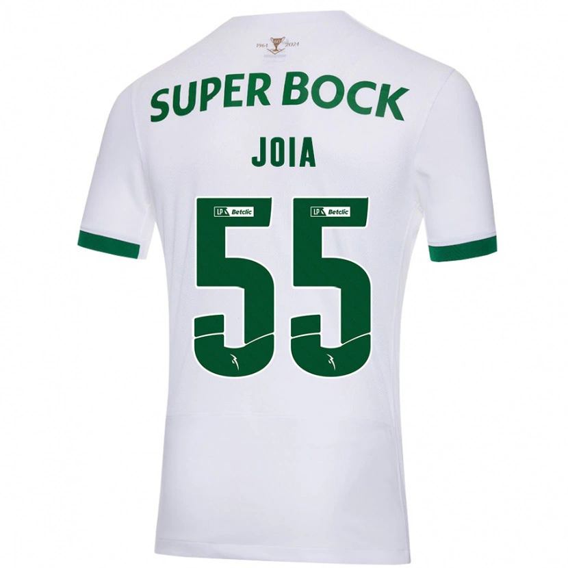 Danxen Heren Carolina Joia #55 Wit Groen Uitshirt Uittenue 2024/25 T-Shirt