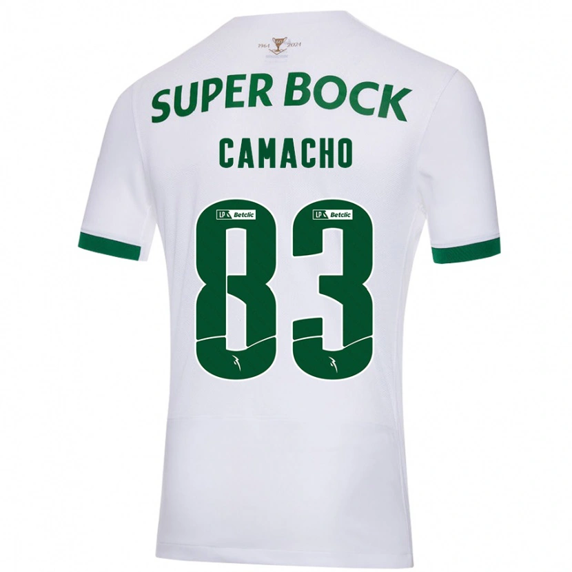 Danxen Heren Rafael Camacho #83 Wit Groen Uitshirt Uittenue 2024/25 T-Shirt