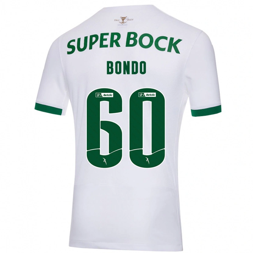 Danxen Heren Pedro Bondo #60 Wit Groen Uitshirt Uittenue 2024/25 T-Shirt