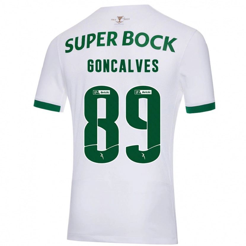 Danxen Heren André Gonçalves #89 Wit Groen Uitshirt Uittenue 2024/25 T-Shirt