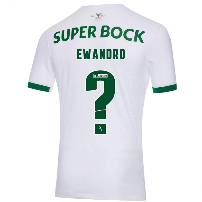 Danxen Heren Ewandro #0 Wit Groen Uitshirt Uittenue 2024/25 T-Shirt