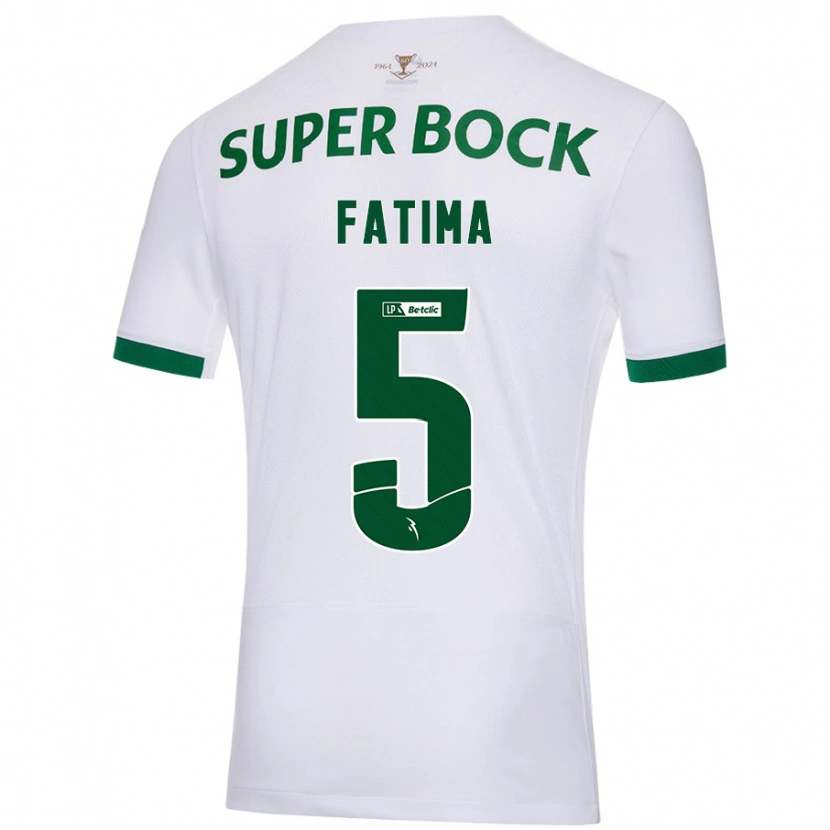 Danxen Heren Francisca Fatima Aquino Dutra #5 Wit Groen Uitshirt Uittenue 2024/25 T-Shirt