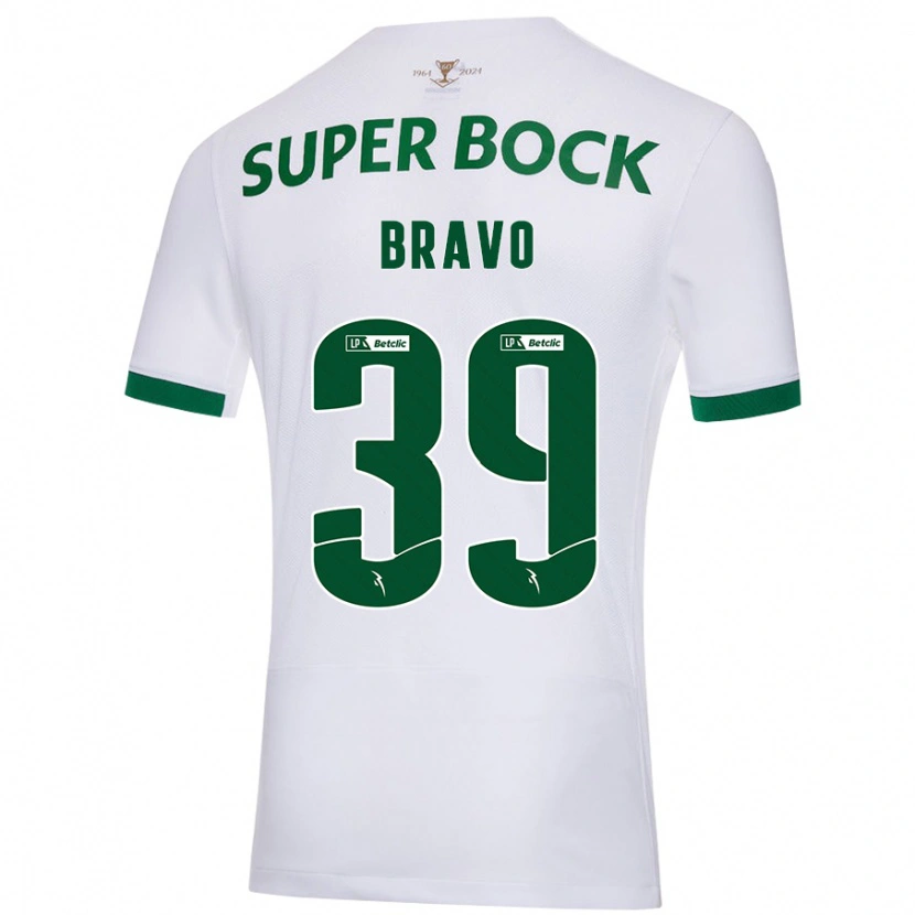 Danxen Heren Bravo #39 Wit Groen Uitshirt Uittenue 2024/25 T-Shirt