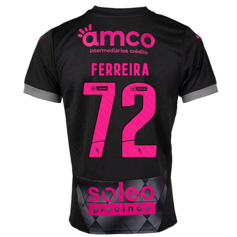 Danxen Heren André Ferreira #72 Zwart Roze Uitshirt Uittenue 2024/25 T-Shirt