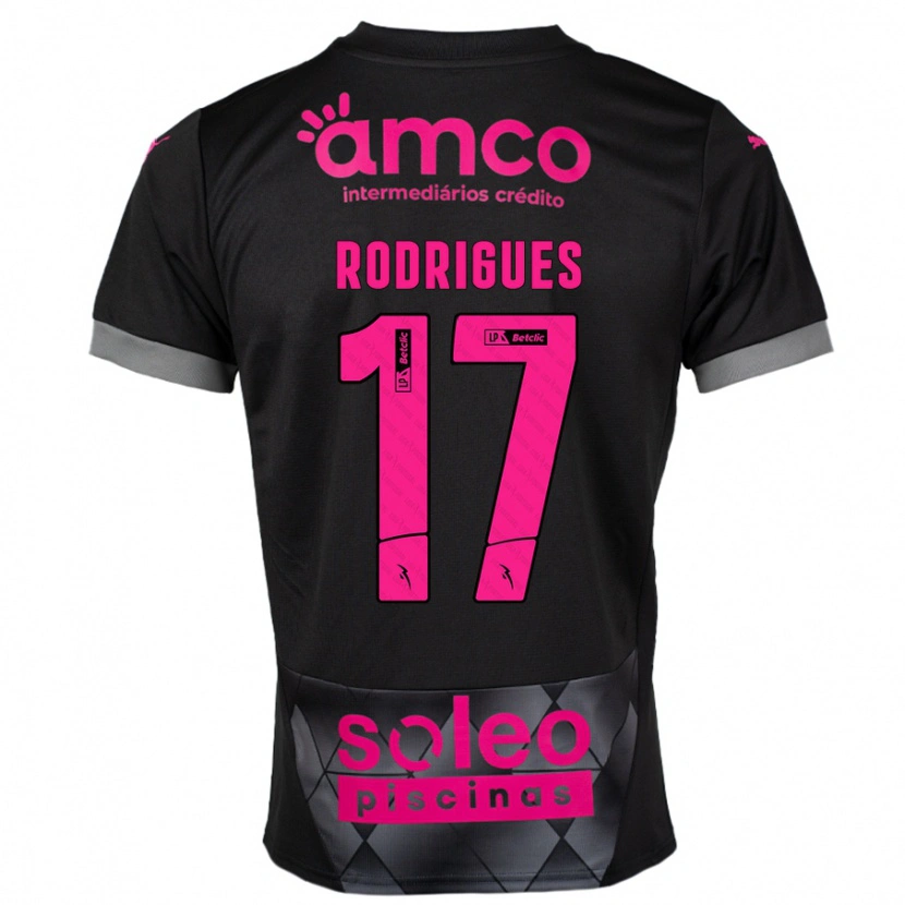 Danxen Heren Tânia Rodrigues #17 Zwart Roze Uitshirt Uittenue 2024/25 T-Shirt