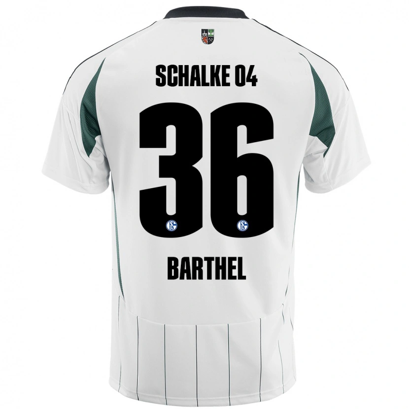 Danxen Heren Niklas Barthel #36 Wit Groen Uitshirt Uittenue 2024/25 T-Shirt